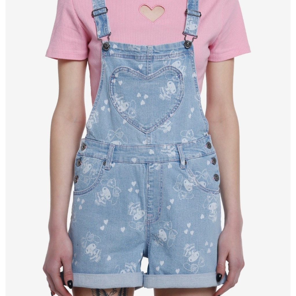 Sanrio My Melody Denim Overalls Size Small